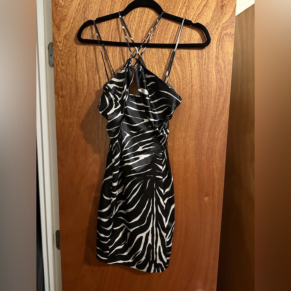 Brand new size Large Zara zebra dress